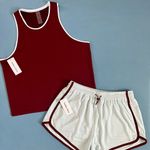 Outdoor Voices NWT  RecMesh Boysenberry Red Tank Top Photo 3