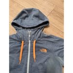 The North Face Womens Mash Up Jacket Fleece Blue Neon Orange Size Medium Photo 1