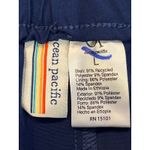 Ocean Pacific  Women Blue Board Shorts‎ Large Zip Pockets Photo 3