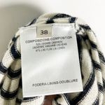 Stella McCartney  Cashmere Linen Knit Ruffle Oversize Sleeve Stripe Sweater 38 Photo 2