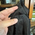 Vintage 80’s Union Made Black Satin & Lace Teddy Negligee Night Bodysuit Size L Photo 7