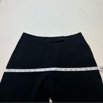 Max Mara Straight Leg Pants Women Size 8 Black Side Buttons Triacetate Polyester Photo 7