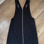 Forever 21 black jumper dress full zip up pockets cotton 90’s women’s size S Photo 0