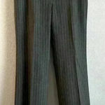 Banana Republic  Women’s Gray Wool Lined Stretch‎ Pinstripe Dress Trouser Pants 6 Photo 0