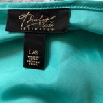 Thalia Sodi Vintage  Y2K 90’s Silk Blue Green Lace Panel Slip Dress Nightgown Photo 6