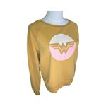 Junk Food Wonder Woman Graphic Sweatshirt M Mustard Yellow Pullover Size M Photo 4