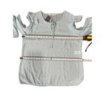 Libby Edelman NEW  Womens XL Blue Swiss Dot Blouse Cold Sholder Summer top Boho Photo 10