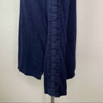 Ann Taylor  Loft Navy Blue Long Sleeves Lace Sleeves Trim Sweater Photo 5
