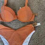 PINK - Victoria's Secret NWT!! Orange Glitter Bikini Set Photo 1