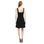 Tory Burch Sheila Embellished Floral Fit and Flare Little Black Dress - Size 4 Photo 4