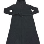 J Crew Cardigan Womens Petite Small Black Ribbed Hooded Sweater Belted Vintage Size undefined Photo 0