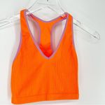 Free People Movement Free Throw Ribbed Crop Top S Orange Photo 3