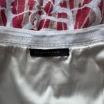 Elie Tahari Women's Floral Red and Beige Vacation Spring Short Skirt Size 4 Photo 2