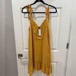 Heartloom ‎ Golden Rod Ruffle sleeveless dress size large Photo 3