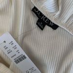 J.Crew Womens Ribbed Ruffled‎ Neck One Shoulder Top Blouse Cream Size Medium NWT Photo 5