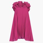 Commense Strapless Fuchsia Ruffle Dress Pink Photo 2
