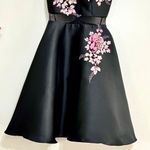XScape Floral Embroidered Illusion Fit&Flare Dress Photo 3
