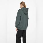 ANINE BING Sport Vincent NYC Hoodie Sweatshirt in Charcoal Green Photo 2