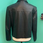 Clio Petites brand leather Moto style jacket Black Size undefined Photo 4