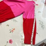 Apt. 9  Color-Block Crew Neck knit Sweater in Pink and Red Photo 6