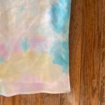 ZARA pastel pink blue and yellow tie dye cowl neck tank top Photo 3