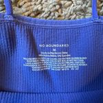 No Boundaries Women’s  Vibrant Purple Cropped Tank Top M Photo 2