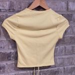 Soft Yellow Molly Rose Crop Top Photo 3