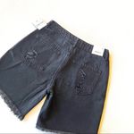 Forever 21  Distressed Black Denim Long Shorts Photo 8
