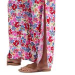 Roxy NWT Multicolor Floral Travel Rhythm Side Slit Wide Leg Flowy Pants Photo 3