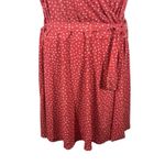 41 Hawthorn Kaylee Faux Wrap Polka Dot Midi Dress 1X Peachy Pink Photo 4