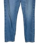 American Eagle  Mom Straight Jeans Womens 8 Medium Wash Distressed Stretch Casual Photo 2