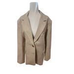 ASTR NWOT the LABEL women's Rachel blazer in natural with pockets size medium Photo 5