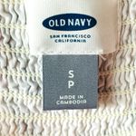 Old Navy Womens Size Small White Tropical Floral Smocked Mini Dress • Sleeveless Photo 13