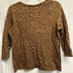 Style & Co . Brown cheetah Patterned Top Photo 1