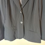 Chico's  Size 3 (XL) Black Blazer Jacket Career Workwear Lined Two-Button Photo 1
