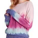 Wildfox New. pink, purple and blue beach jumper sweatshirt. Retails $98 medium Photo 1