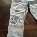 Aeropostale Women Boyfriend Jeans 8 Ripped Distressed Denim Casual Lightweight Blue Photo 3