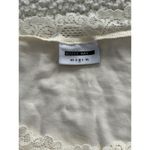 Noisy May  Long Sleeve Scoop Neck w/Lace Trim Bodysuit Ivory Size M Photo 1