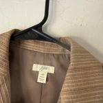 J.Jill  Petite Stripe Blazer Jacket 4P Button Preppy Career Academia Equestrian Photo 2