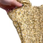 ZARA  Yellow Ditsy Floral Smocked Mini Dress Size XS‎ Photo 12