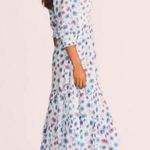 Love Shack Fancy ๐๐ Miri Midi Dress ~ Deep Cotton Candy 1000% Cotton Size P NWT Photo 3