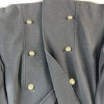 Torrid 5 5X Textured Ponte Crop Military Jacket Black Gold Button Ribbed Women's Photo 4