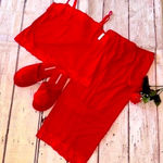 Victoria's Secret  Heavenly Lace Cami Model Pant Set & Slipper Photo 0