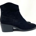 Forever 21 black faux suede western ankle booties, size 8 Photo 3