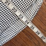 ZARA black and white gingham high neck ruffled sleeve blouse m Photo 5