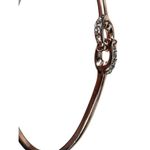 Coach Signature C Rhinestone Rose Gold Bangle Bracelet Photo 3