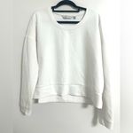 Athleta  White Modern Sweatshirt Medium Photo 1