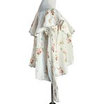 Free People Dainty Ethereal Ruffle Camilla Floral Gauze Blouse Large Cottage Photo 8