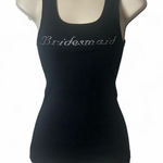 Vintage Rhinestone Embellished Bridesmaid Tank Top‎ Black Size M Photo 0