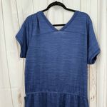 Talbots Women’s XL Blue Vneck Wide Leg Jumpsuit with Belt Photo 3